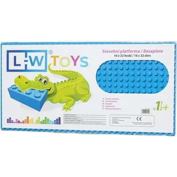 ostatní stavebnice L-W Toys Podložka na stavění - JUNIOR 16x32 bodů modrá