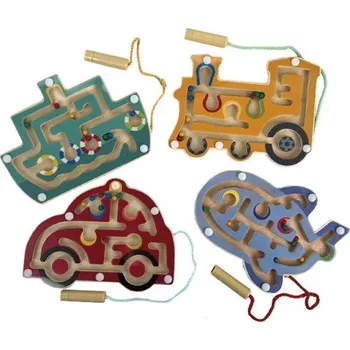 Hlavolam Bigjigs Toys Dřevěný magnetický labyrint 1 ks
