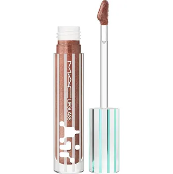 Lesk na rty MAC Cosmetics Holiday Lipglass Air hydratační lesk na rty odstín Twinkle Taupe 5 ml
