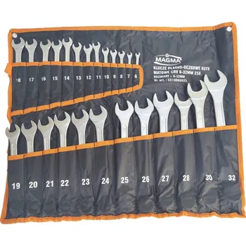 Klíč Očkoploché klíče 25 ks klíčů 6-32 mm plachta matné kované