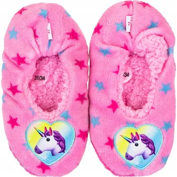 Dámské pantofle Jednorožec 23cm měkké papuče s ABS podrážkou vel. 35/38