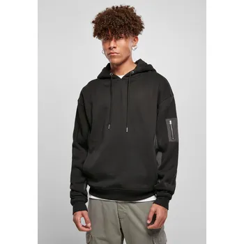 Pánské oblečení Military Bomber Hoody černá Urban Classics černá 2539074