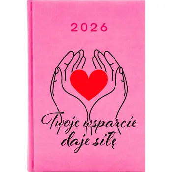 Kalendář Knižkový kalendář 2026 A5 FunnyCase růžový