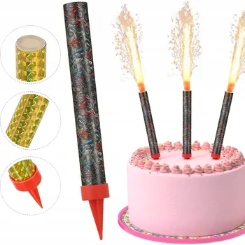 Dortová svíčka SVÍČKA DORTOVÁ FONTÁNA RACA NA NAROZENINY - MOTOCYKLY MOTORKY 12 cm