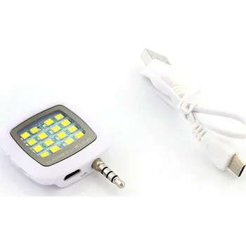 Svítilna kruhová svítilna na selfie LED-16 bílá