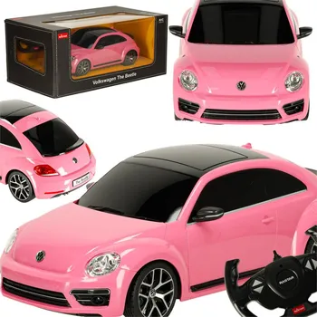 RC model auta Rastar RC auto Volkswagen Beetle 1:14 růžové
