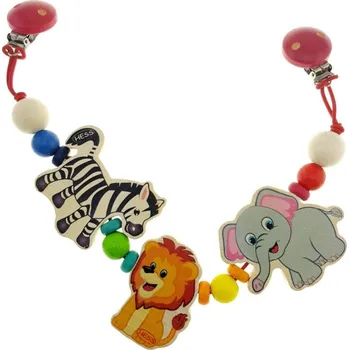 Dřevěná hračka Hess Řetízek na kočárek safari- poškozený obal