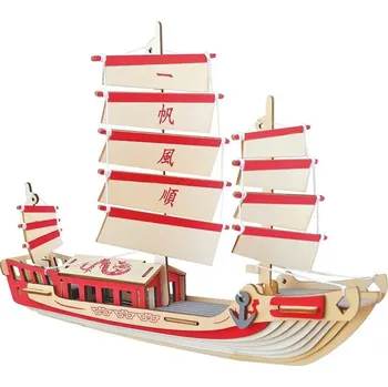 3D puzzle Woodcraft construction kit | Woodcraft Dřevěné 3D puzzle Japonská plachetnice