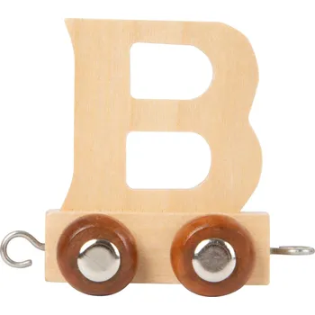 Vláček a vláčkodráha small foot Dřevěný vláček vláčkodráhy abeceda písmeno B
