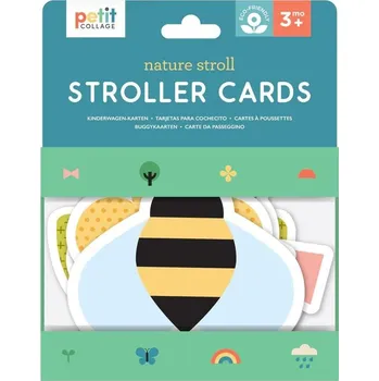 Dřevěná hračka Petit Collage Karty ke kočárku Příroda