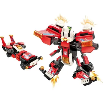 ostatní stavebnice Qman Guardian of Star's Core 3102-1 Závodní auto "Scarlet Wings" 2v1