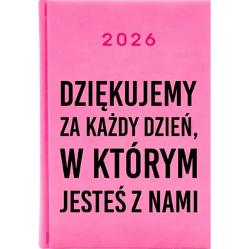 Kalendář Knižkový kalendář 2026 A5 FunnyCase růžový