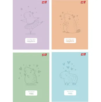 Sešit Sešit A5 s linkami (tři linky) Unipap, 32 listů - Kapybara