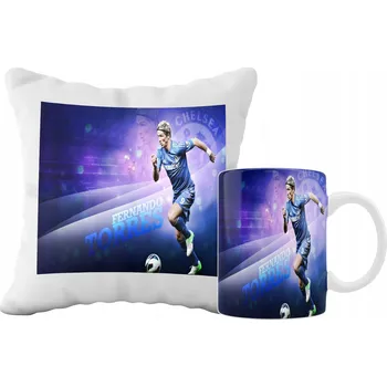 Polštář SADA POLŠTÁŘ A POLŠTÁŘE FERNANDO TORRES BALL DÁRKOVÝ DÁREK GRAFIKA