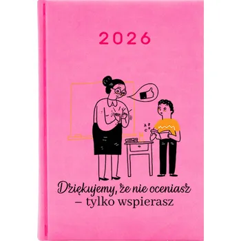 Kalendář Knižkový kalendář 2026 A5 FunnyCase růžový