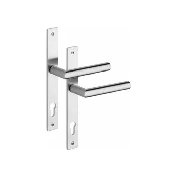 Dveřní kování Rostex 850 MONZUN klika-klika, Rozteč 90/72, Pro vložku, Nerez mat