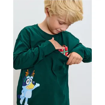 Sinsay - Tričko s dlouhými rukávy Bluey - zelená - 714FV-77X - 714FV-77X-110