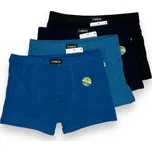 Fannifen Pánské boxerky balení po 3 kusech 02 Barva: Modrá, Velikost: XL