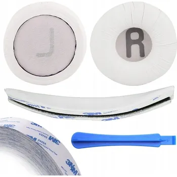 SADA NÁUŠNÍKŮ + HLAVOVÝ MOST HOUBIČKY NÁHRADNÍ DÍLY PRO JBL T600 E35 500BT T450 BÍLÉ 3M