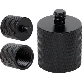 Stativ Adaptér redukce 5/8" na 1/4" pro stativ, černý, pro stativ lampy 26 mm