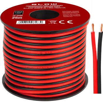 elektrický kabel Reproduktorový kabel Blow DVOUŽILOVÝ REPRODUKTOROVÝ KABEL 2x0,35mm 100m 2 x 1,5 mm2 25 m