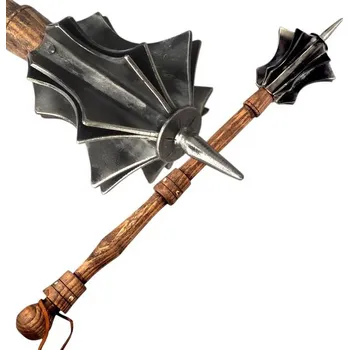Replika zbraně Středověký palcát se dřevěnou násadou, dekorační replika