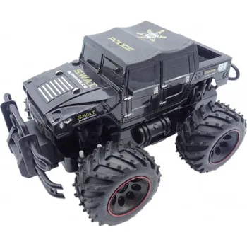 RC model auta Rayline RC auto POLICE S.W.A.T. Rock Crawler Jeep 1:16 černá BAZAR
