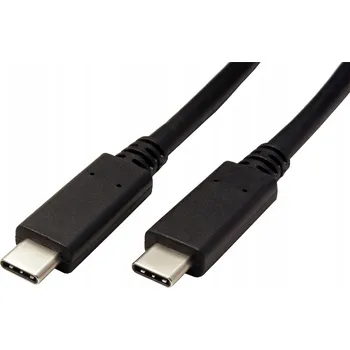 Datový kabel ROLINE GREEN USB SuperSpeed 10Gbps (3.2 gen. 2) kabel s PD 20V/5A, USB C(M) - USB C(M), TPE, černý, 1m (11.44.9053)