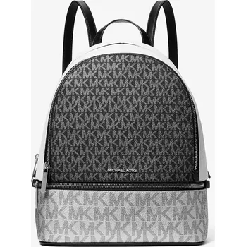 Městský batoh MICHAEL KORS dámský metalický batoh Rhea Metallic černý logový