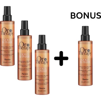 AKCE FA059: 3+1 Fanola Oro therapy Bi-Phase - 2-fázový kondicionér na vlasy, 200 ml