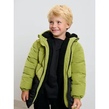 Sinsay - Bunda puffer s kapucí - zelená - 967DX-77X - 967DX-77X-98