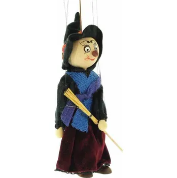 Dřevěná hračka Česká dřevěná hračka | Dřevěné velké loutky - Čarodějnice