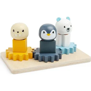 Dřevěná hračka Bigjigs Toys Motorická deska Artic