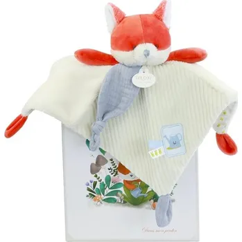 plyšák Doudou et Compagnie Paris | Doudou Dárková sada Plyšový muchláček liška Romarin 27 cm
