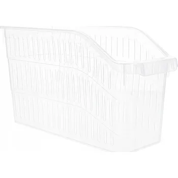 Úložný box Organizér do lednice, plastový box/košík 30x13x17 cm průhledný