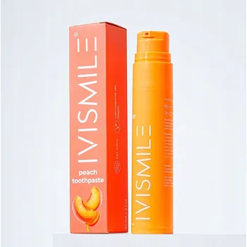 Dentální hygiena IVISMILE Broskvová zubní pasta – Broskvová pasta na zuby 100 ml