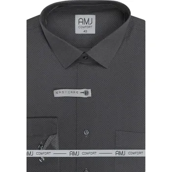 Košile s dlouhým rukávem Comfort AMJ VDBR 1481 grafit velikost 43