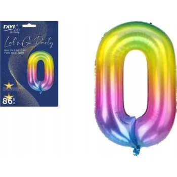 Balónek Fóliový balónek Let's Go Party ČÍSLICE 0 JELLY RAVI