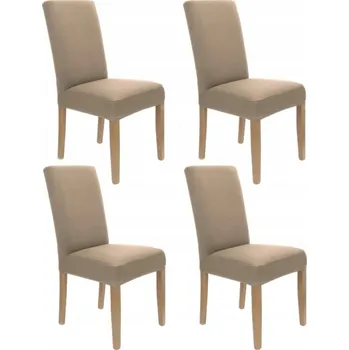 Potah na židli SADA 4KS POTAHŮ NA ŽIDLE BÉŽOVÉ ELASTICKÉ [21DB-4SZT]