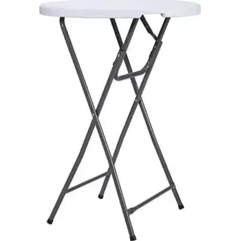 Zahradní stůl Koktejlový stůl catering fi80x110cm bílý