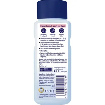 BUBCHEN SOS PŘÍRODNÍ PUDR PRO MIMINKA DĚTSKÝ ZÁSYP PROTI OPŘENINÁM