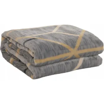 Prostěradlo Deka z mikrovlákna Cotton world 160 cm x 200 cm šedá