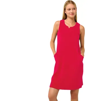 Dámské šaty Plážové šaty Vamp Frottee bez rukávů s kapsami 22582 fragola velikost XL