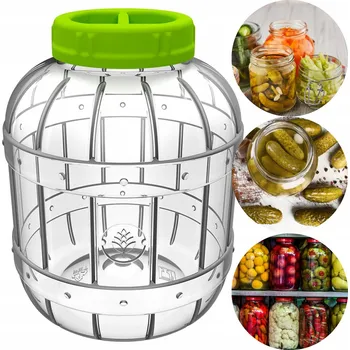 Sklenice Zavařovací Sklenice Browin 5 L nerozbitná pro zavařování se šroubovacím uzávěrem