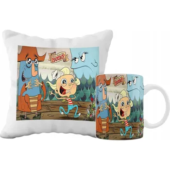 Polštář SADA HRNEK A POLŠTÁŘ Neobyčejné případy Flapjacka - Pohádky DÁREK GRAFIKA