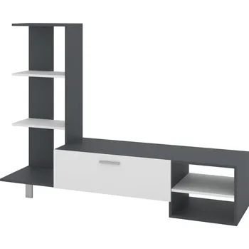 Televizní stolek Televizní stolek DAKAR Barva: antracit + bílá