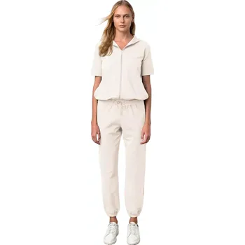 Dámské kalhoty Pohodlné dámské tepláky Vamp – Melanie beige velikost XL