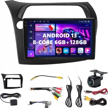 Auto Hi-Fi AUTORÁDIO S ANDROID 13 PRO HONDA CIVIC VIII HATCHBACK 2005-2011, CARPLAY, AUTOMATICKÉ RÁDIO 6G/128GB