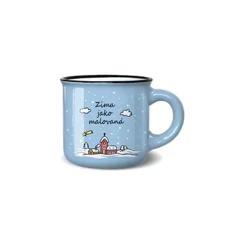 Nekupto Vánoční mini hrneček Zima jako malovaná