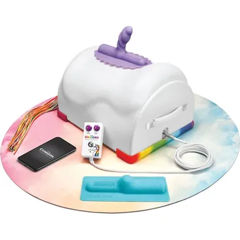 Erotický nábytek Cowgirl Unicorn Sex Machine - White